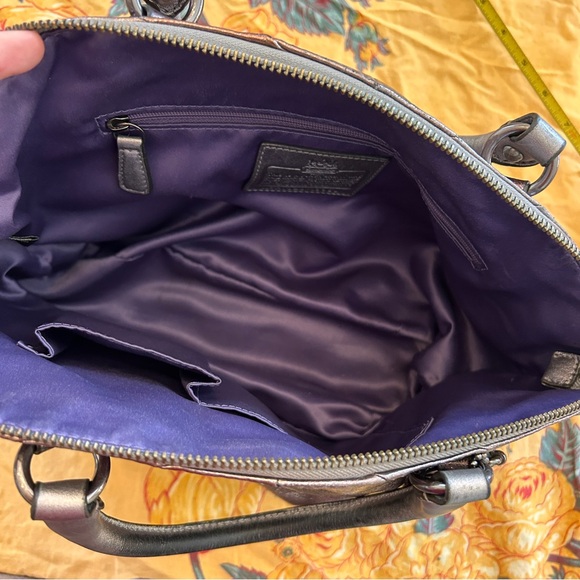 Coach Madison Metallic Satchel - Picture 10 of 15
